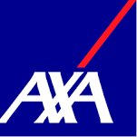Het logo van AXA
